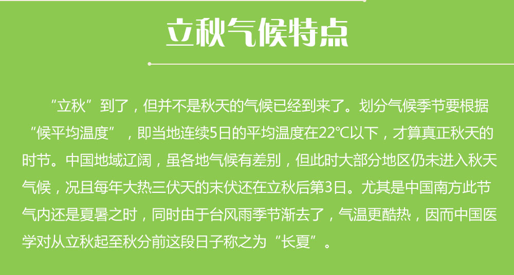 遇見24節氣之立秋