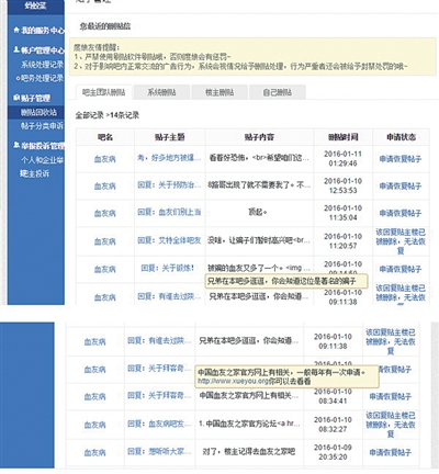 血友病贴吧疑“被卖”  百度介入调查