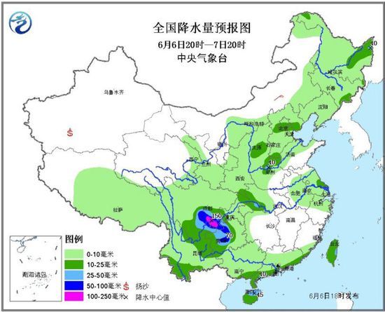 高考期间 半个中国在下雨